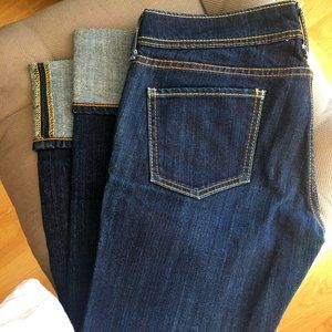Uniqlo women straight jeans pants
